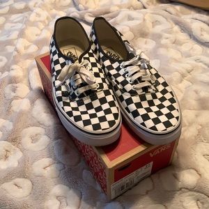 Vans black and white checkerboard